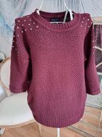 Laura Scott Pullover Gr. 36/38 weinrot mit Nieten Bayern - Grettstadt Vorschau