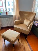 Sessel mit Hocker senfgelb/gold Rostock - Stadtmitte Vorschau