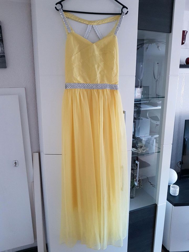 ROPALIA Abendkleid Partykleid Shootingkleid gelb Gr. S M 36 38 40 in Schkopau