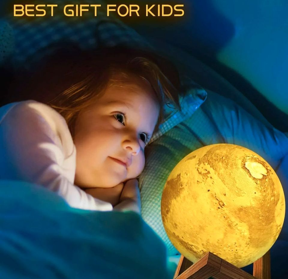 LED Mond Lampe Moon Light Touch Sensor Mondlicht Kinder Nachtlicht