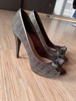 ZARA Plateau High Heels Pumps Gr.40, braun/silber Baden-Württemberg - Freiberg am Neckar Vorschau