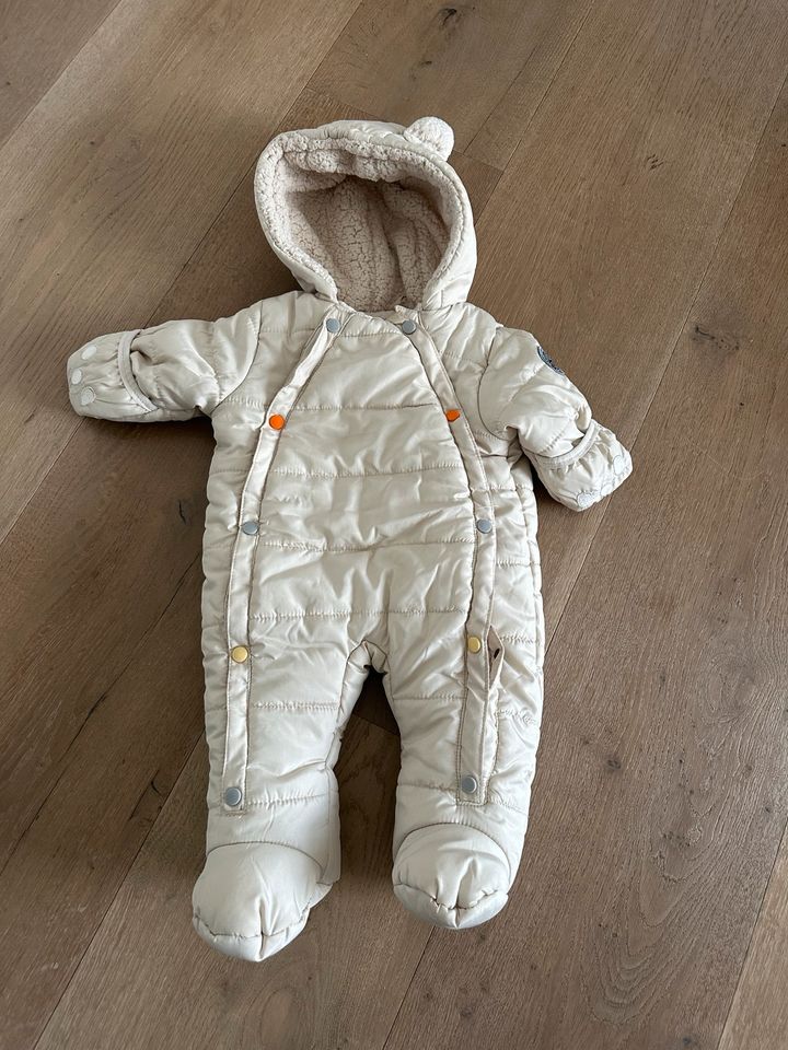 Winteroverall Baby von Weatherproof, 6-9 Monate, Creme in Aalen