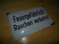 altes Emailschild Warnschild Schild Verbotsschild Tankstelle Sachsen - Roßwein Vorschau