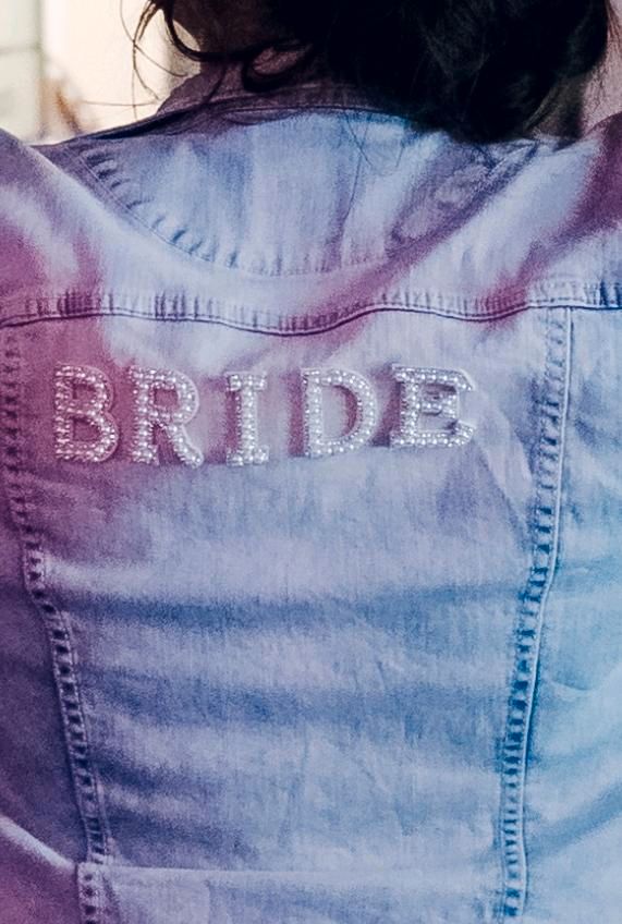 Hochzeit Braut "BRIDE" Buchstaben zum Aufnähen/Aufbügeln *NEU* in Gerlingen