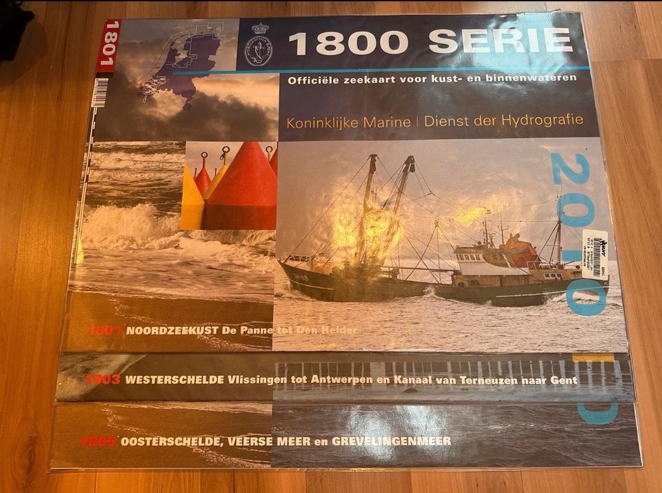 6x Niederlande Seekartensätze der königlichen Marine (1800 Serie) in Mühlacker