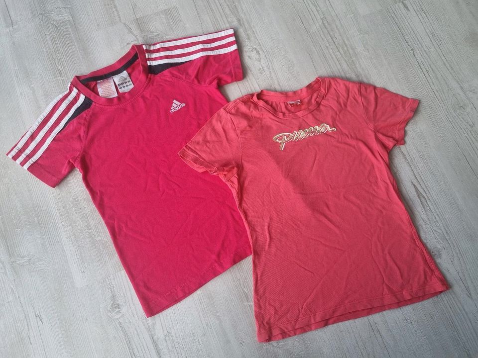 2 T-Shirts Adidas & Puma Gr.140 in Radevormwald