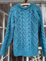 Aran Pullover Gr. S/M Wolle Ozeanblau aus Portugal Berlin - Pankow Vorschau