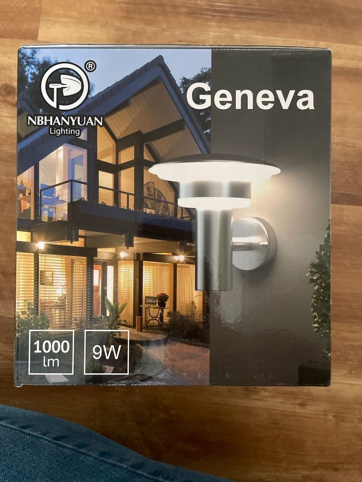 Außenlampe Geneva 1000lm 9W LED Wandlampe in Willingen (Upland)