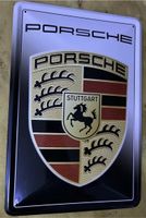 Porsche-Stuttgart-Blechschild, Reklameschild - 30x20 Stuttgart - Feuerbach Vorschau