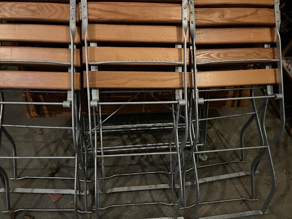 5x Biergartengarnituren Biergarten-Tisch / Stuhl leihen mieten in Rötha