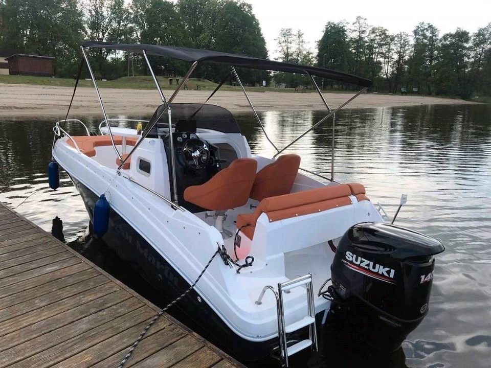 Yamaha F50 + AM555, Motorboot, Sportboot, Angelboot, kl. Kajüte in Silberstedt