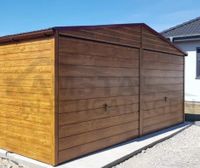 Blechgarage 6x6 | Holzoptik | Satteldach | Kippbar Tor Nordrhein-Westfalen - Soest Vorschau