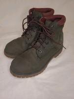 ⭐️ Timberland  37 grau / Burgunder Leder- Stiefel Schnürboots Baden-Württemberg - Crailsheim Vorschau