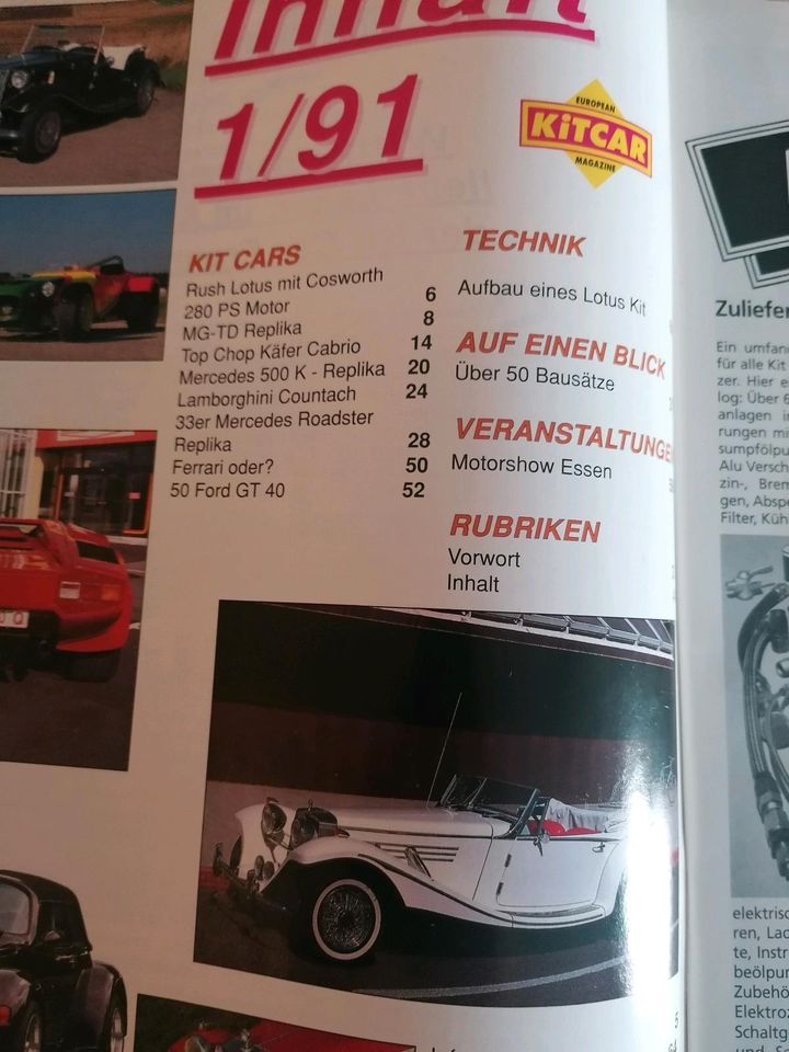 European Kitcar Magazine 1991 Lamborghini MG Lotus in Klettbach