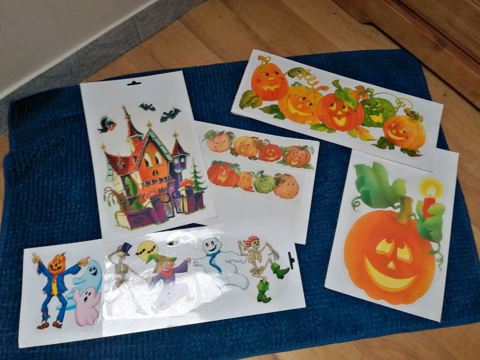 Fensterbilder Halloween Herbst Dekoration in Telgte