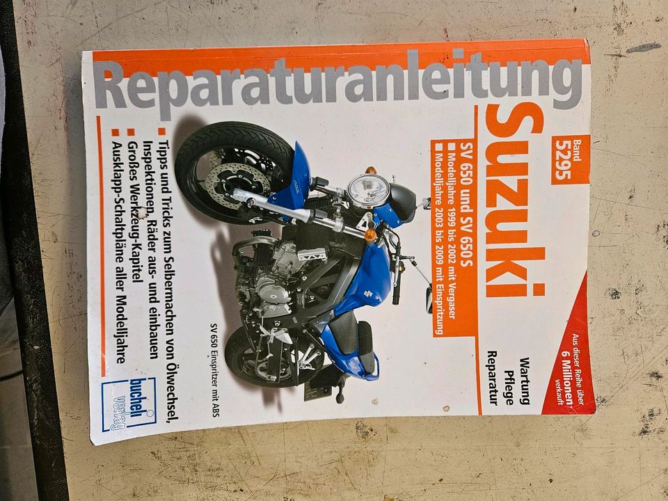 Reparaturanleitung Suzuki SV 650 und SV 650 S in Wershofen