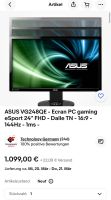 Asus VG248QE Monitor 144hz 1ms Dortmund - Lütgendortmund Vorschau