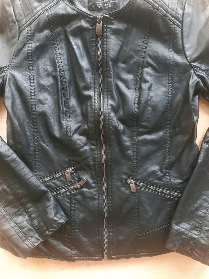 Lederjacke Biker Street One Damen 38 M schwarz in Hohenstein