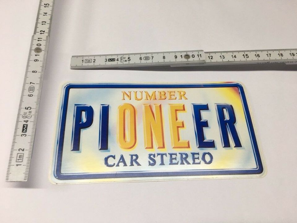 Pioneer Car Stereo Original Aufkleber Rarität Selten in Zülpich