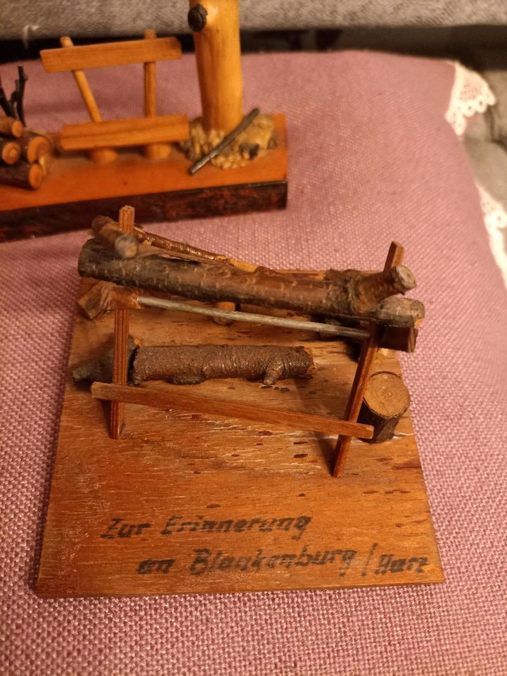 3 Souvenirs aus DDR Zeiten aus dem Harz in Loitz (Bei Demmin)