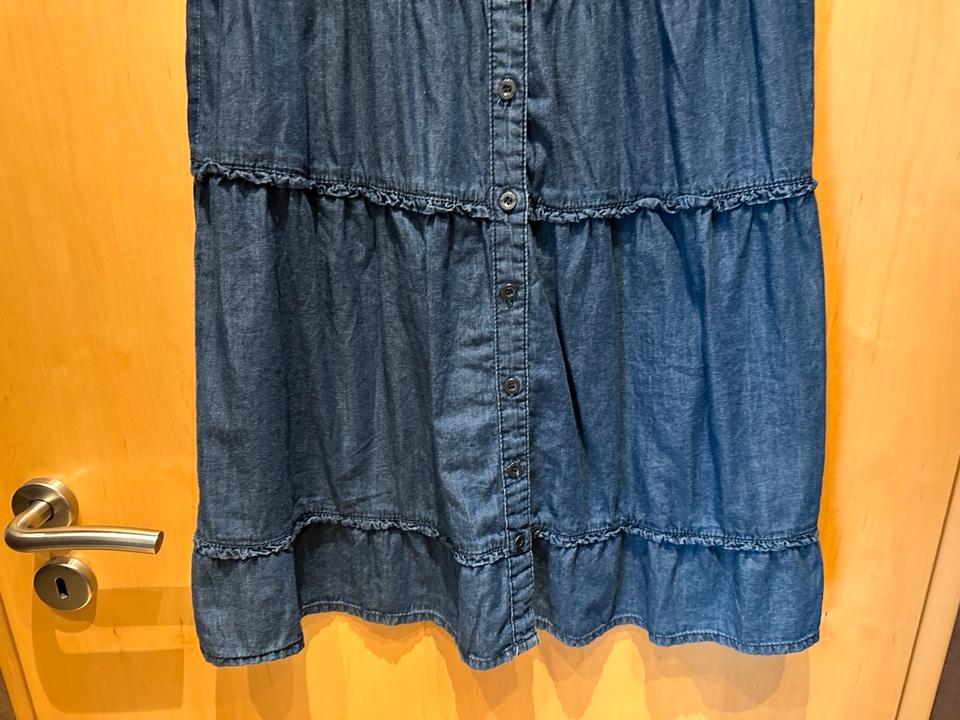 Tom Tailor Denim Kleid Jeanskleid Rüschen L NEU mit Etikett in Minden