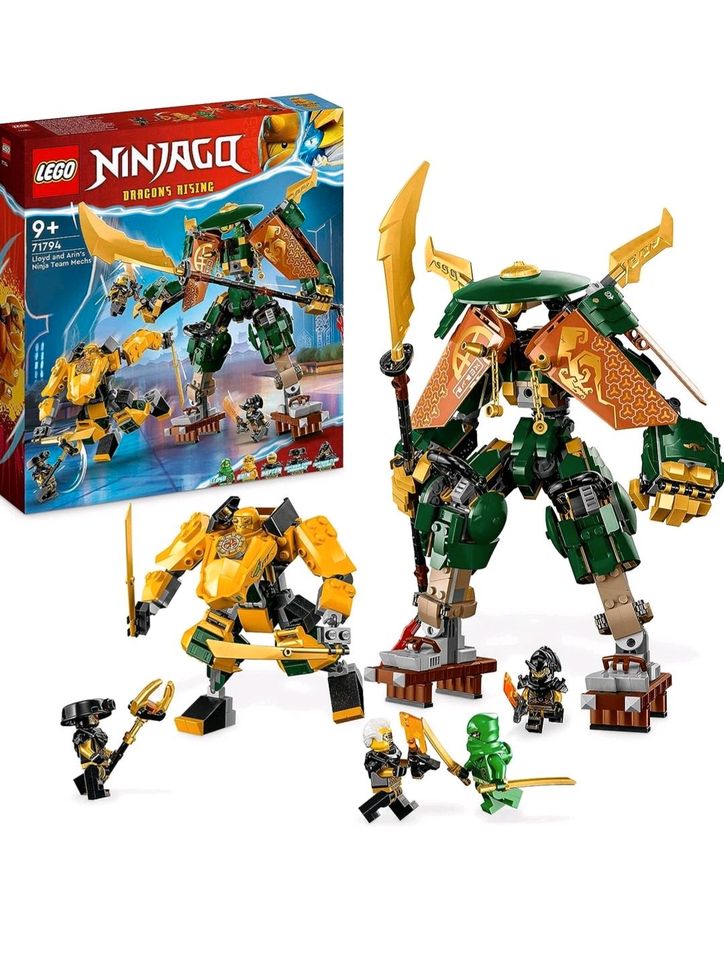 LEGO NINJAGO Lloyds und Arins Training-Mechs (71794) Set in Dresden