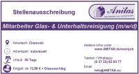 Glas- und Gebäudereiniger (m/w/d) Chemnitz - Stelzendorf Vorschau