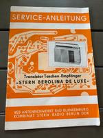 Serviceanleitung Stern Berolina, RFT, DDR Radio Sachsen - Geringswalde Vorschau