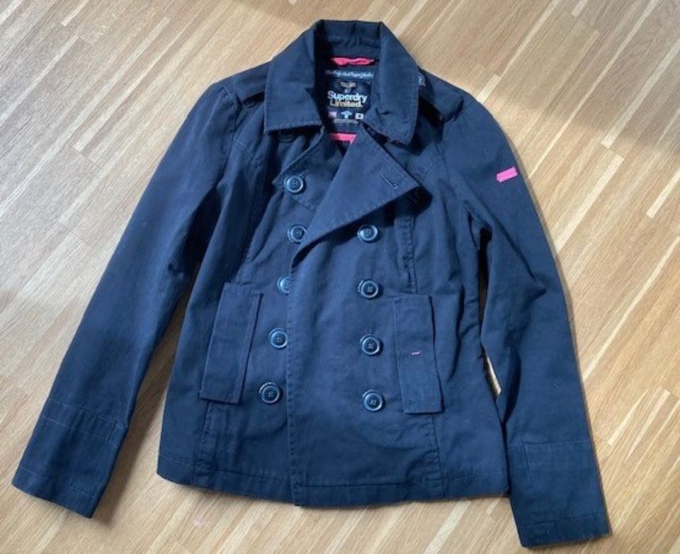 Superdry Damen Jacke, schwarz, nur einmal getragen, wie neu! in München