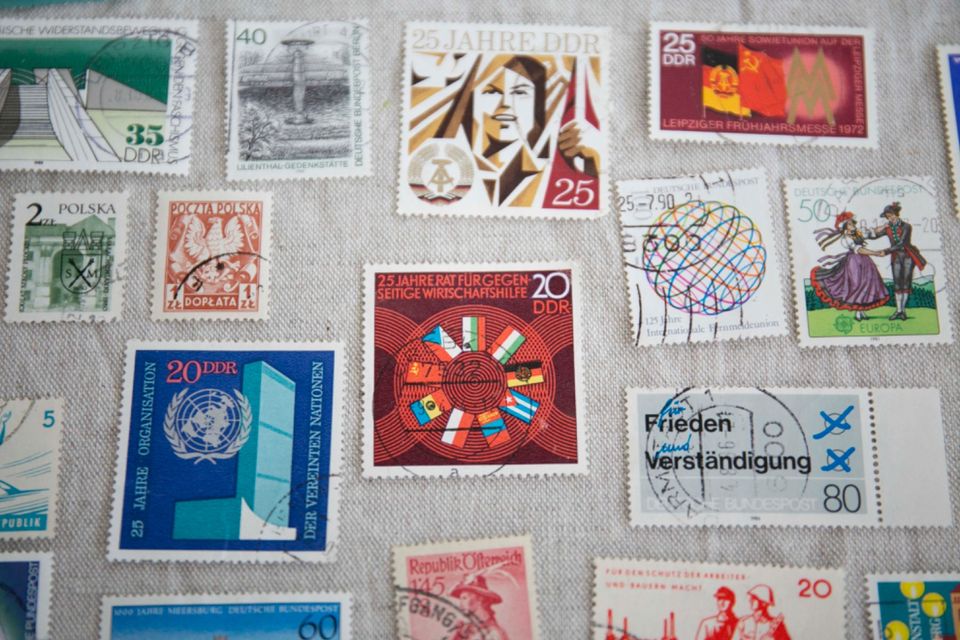 Briefmarken Sammlung klein DDR Polska gestempelt Konvolut Europar in Potsdam