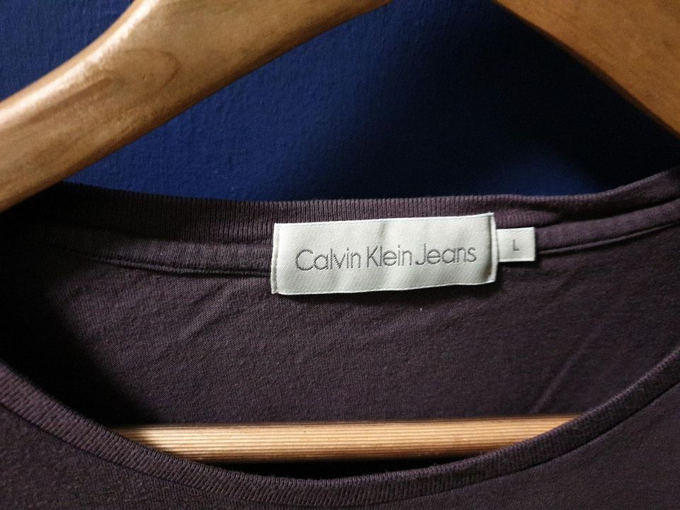 Langarmshirt für Herren braun, Größe L, Calvin Klein in Pforzheim