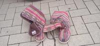 Stiefel, bunt gestreift, aus Baumwolle. Wie neu. Hessen - Bad Zwesten Vorschau