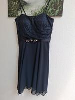 Hübsches Abendkleid/Sommerkleid 36 mit Bolerojäckchen, dunkelblau Hessen - Gründau Vorschau