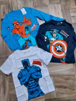 ☆Neu H&M Paket ☆122/128 Marvel Spiderman  Langarmshirts T-Shirt Brandenburg - Trebbin Vorschau