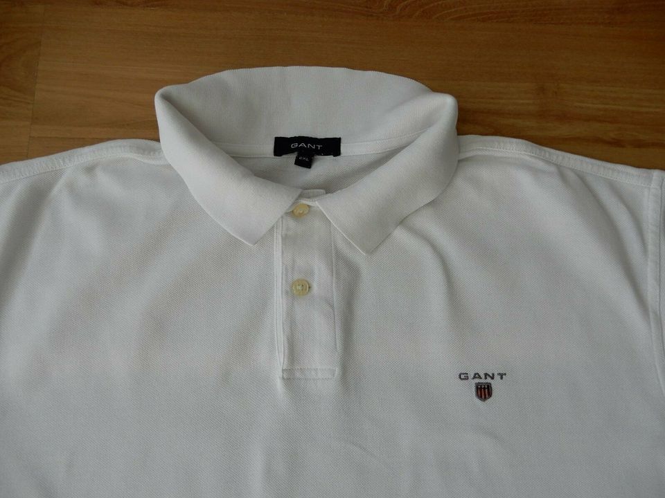 =GANT= Elegantes Herren Poloshirt Kurzarm Gr. 2XL Weiß in Neuss