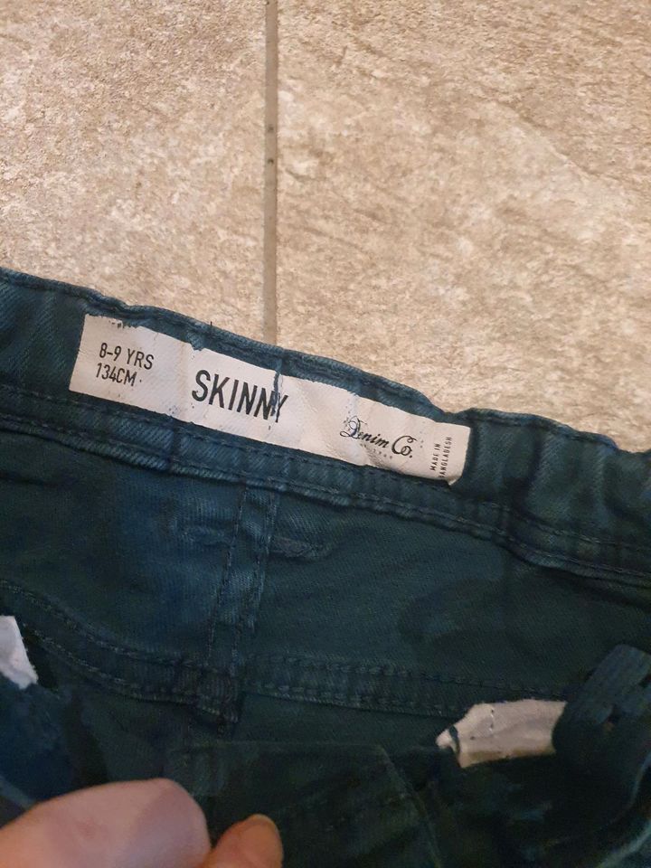 Jeans skinny denim & co grün größe 134 in Ahaus