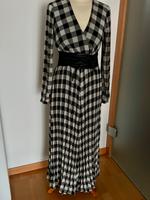 GUESS Maxikleid schwarz-weiß mit Plisseerock Gr S Baden-Württemberg - Korb Vorschau