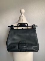 Vintage Handtasche schwarz mit Henkel Rheinland-Pfalz - Rengsdorf Vorschau