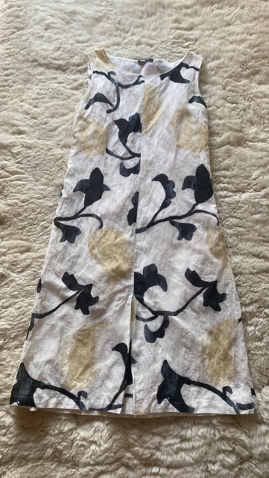 Sommerkleid weiß schwarz von Caractère Gr. 42 eher Gr. 40 in Ratingen