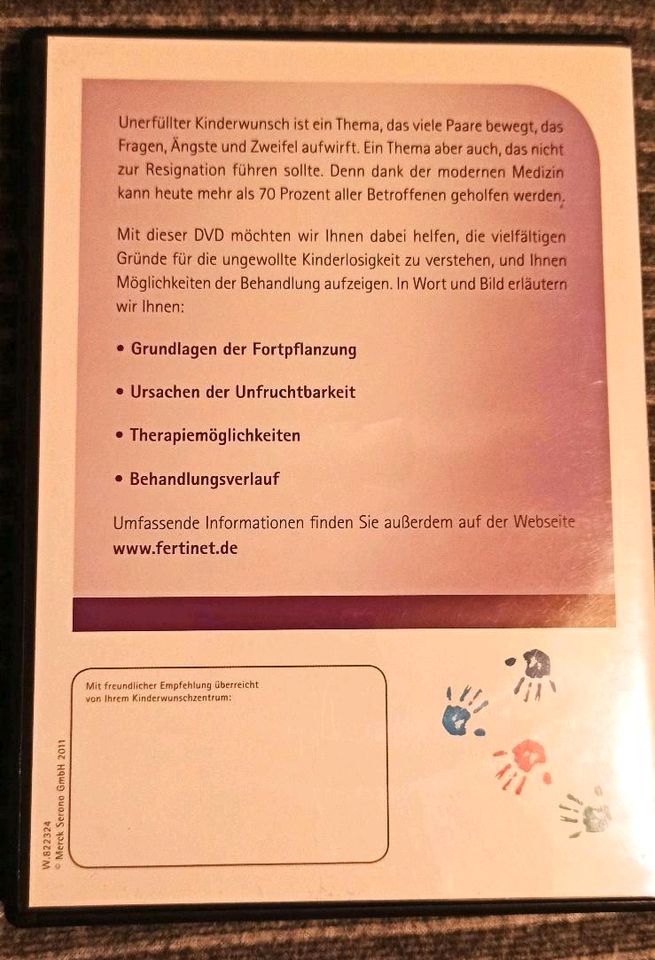 DVD Kinderwunsch eine Frage von Körper und Seele Merck Serono in Barsbüttel