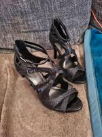 High Heels Gr. 36 schwarz Glitzer Brandenburg - Zehdenick Vorschau