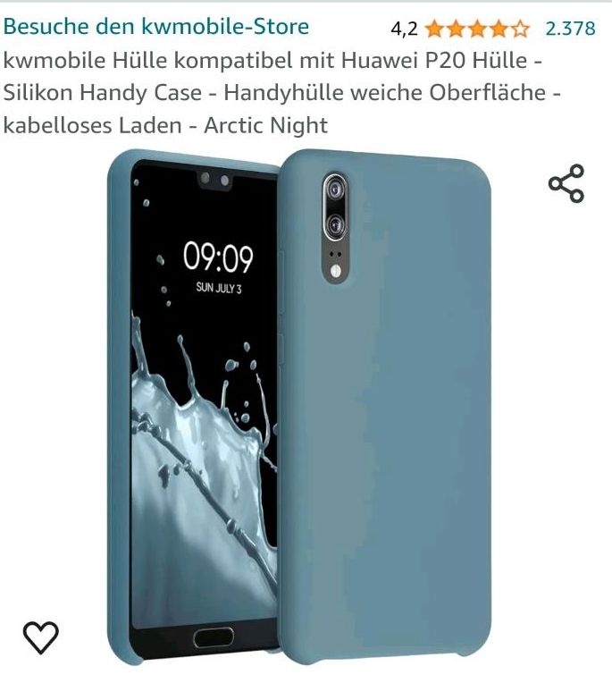 Huawei P20 Handyhülle originalverpackt Farbe Arctic Night in Lindenberg im Allgäu