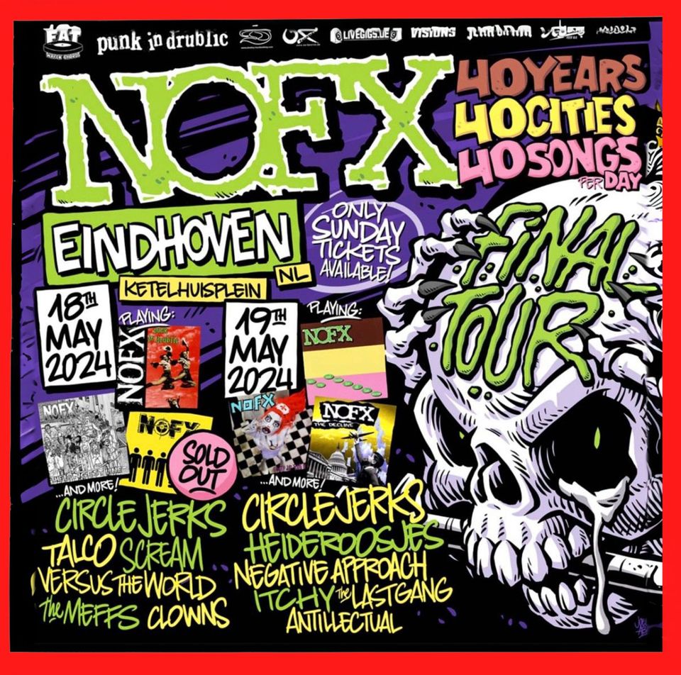 NOFX "Final Tour" Tickets - 18.05.2024 Eindhoven in Köln