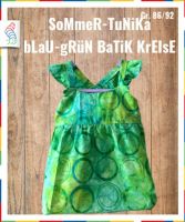 Aktion! Unikat handmade Tunika grün batik Sommerbluse 86 Nordrhein-Westfalen - Neuss Vorschau