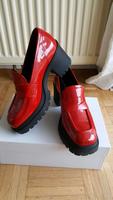Rote Lackleder Plateau Schuhe Gr 39 Frankfurt am Main - Ostend Vorschau