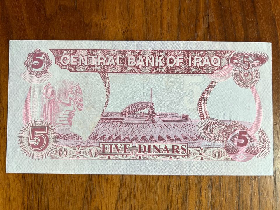 Irak 5 Dinar UNC Geldschein Banknote in Frankenthal (Pfalz)