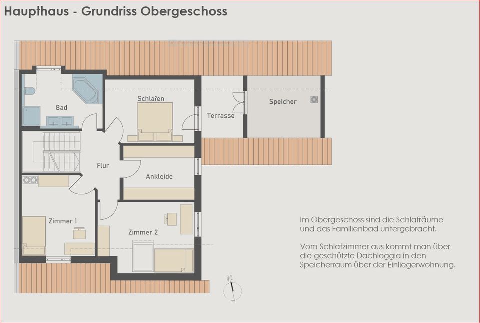 Geräumige Doppelhaushälfte mit separater Einliegerwohnung auf ruhigem Hinterliegergrundstück in Inningen in Augsburg