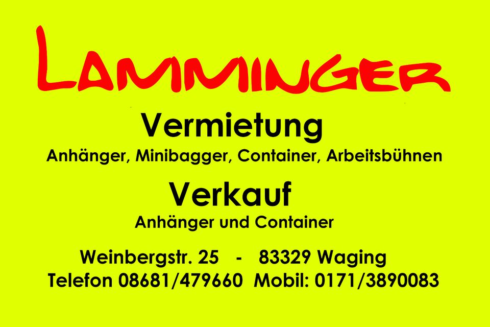 Debon C500XL ALU 379x167x200cm - 2600 kg Koffer Anhänger in Waging am See