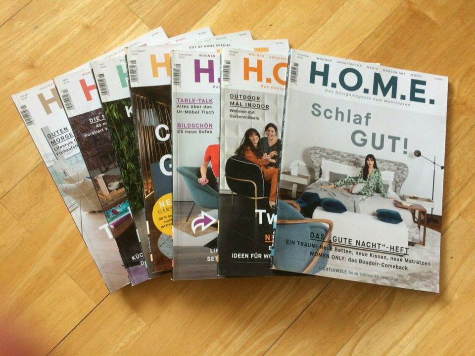 Zeitschrift H.O.M.E.  7 Ausgaben  von 2019 in Mannheim