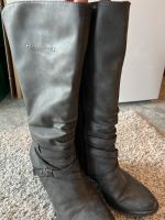 Winterstiefel Schuhe Stiefel grau Absatz Bayern - Saaldorf-Surheim Vorschau